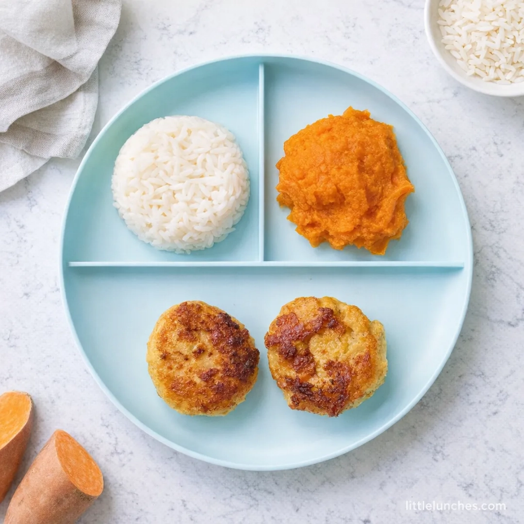 Tortitas de pollo y manzana