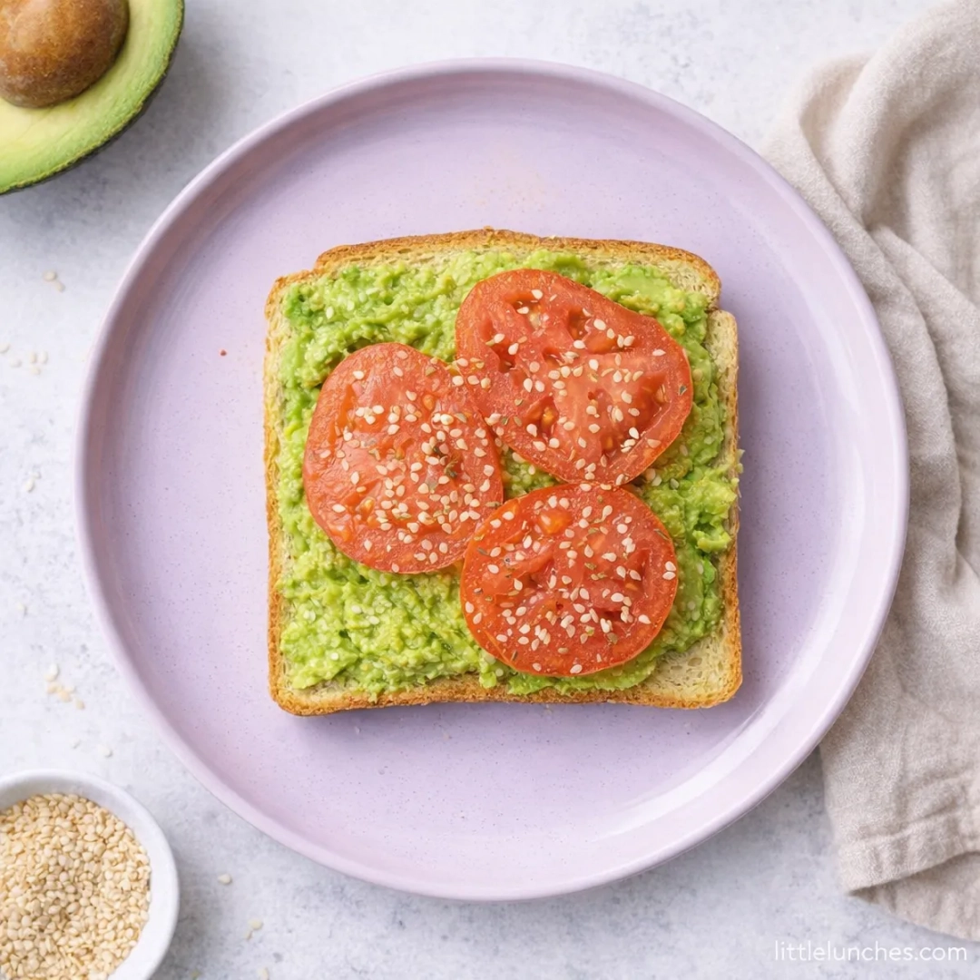 Tostada de aguacate y tomate