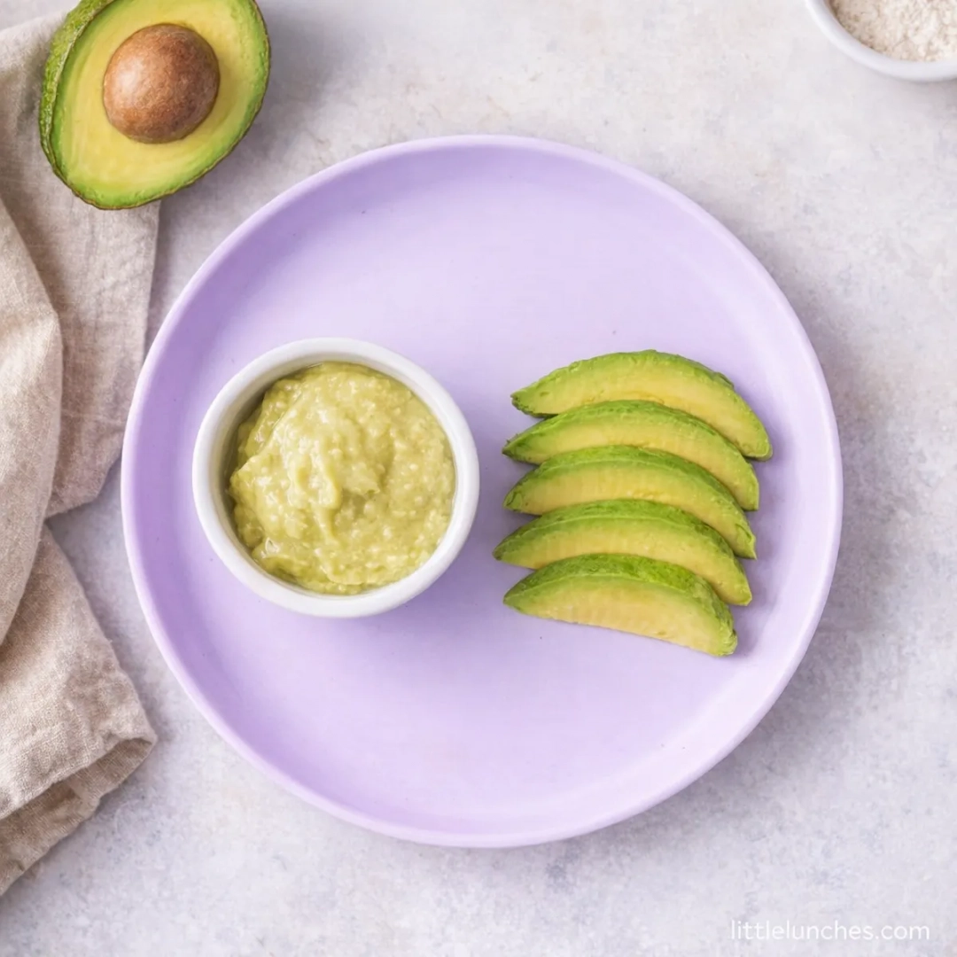 Puré de pollo con aguacate
