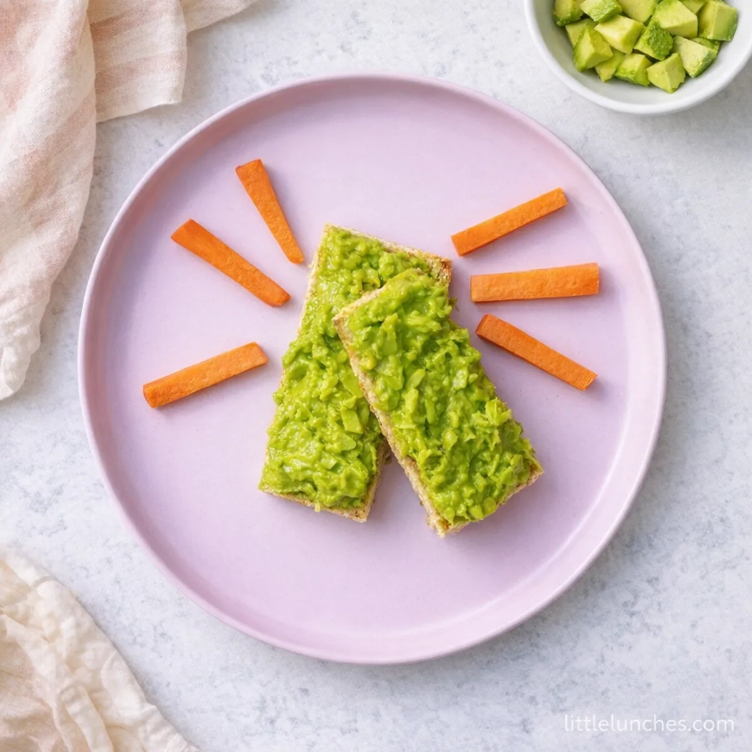 Tostada de aguacate y papaya