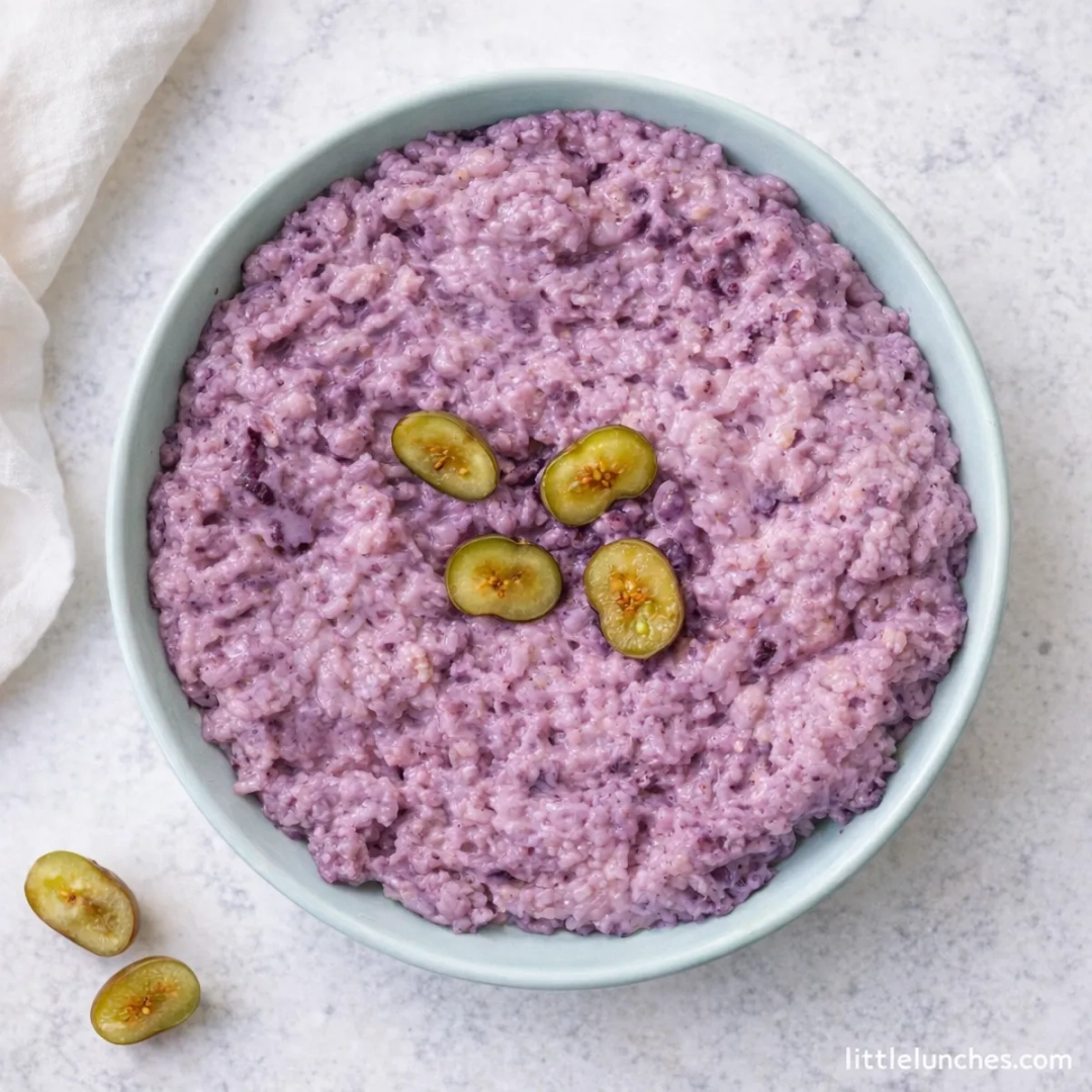 Avena de arándanos y chia para bebé