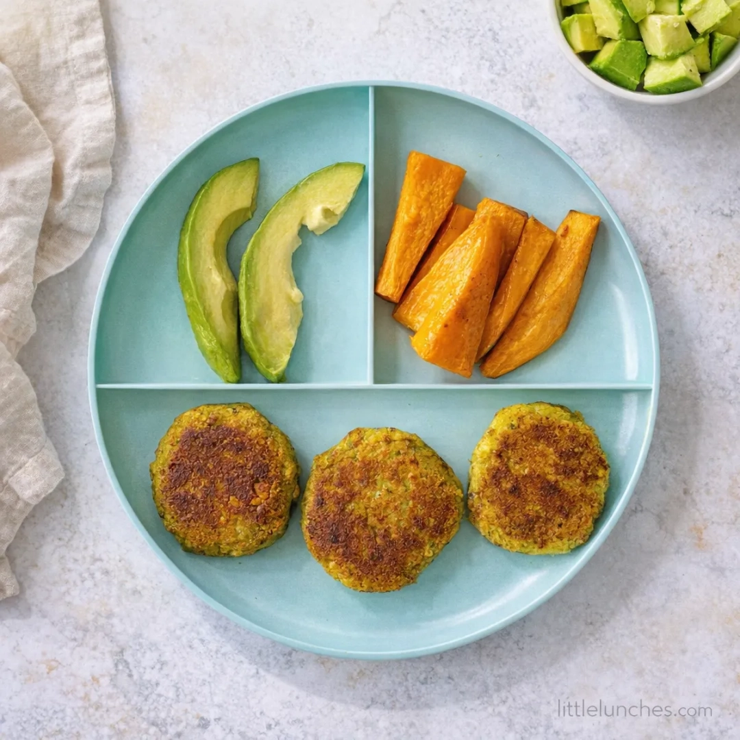 Nuggets de garbanzo y vegetales para bebe