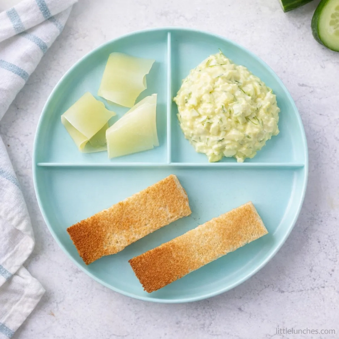 Mezcla de huevo y queso para bebés
