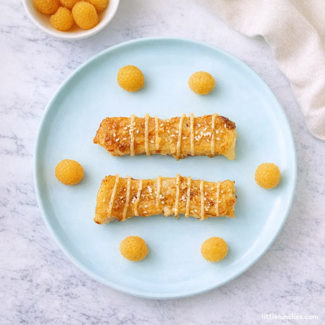 Tostada francesa de banano vegana para bebé