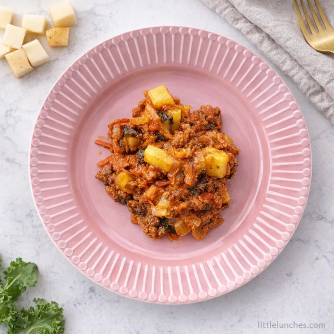 Bol de carne y vegetales para bebé