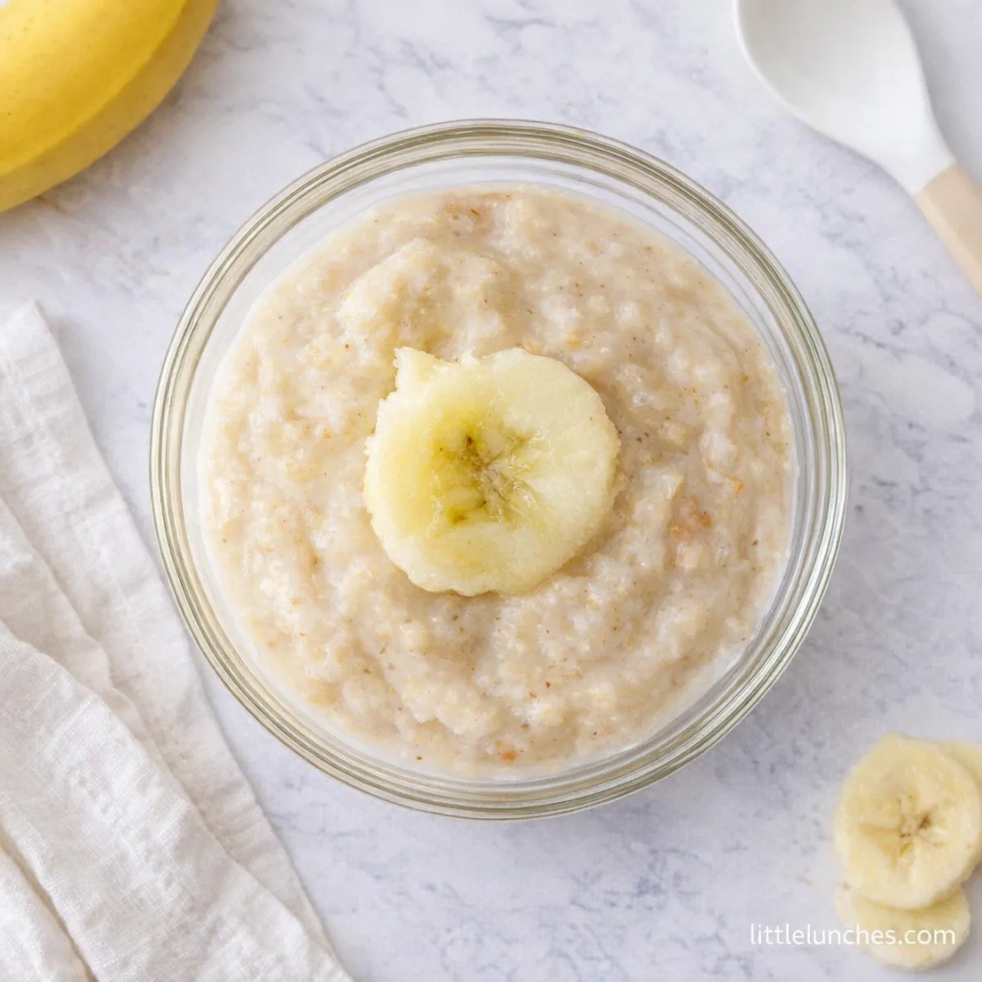 Avena de mantequilla de maní y banano