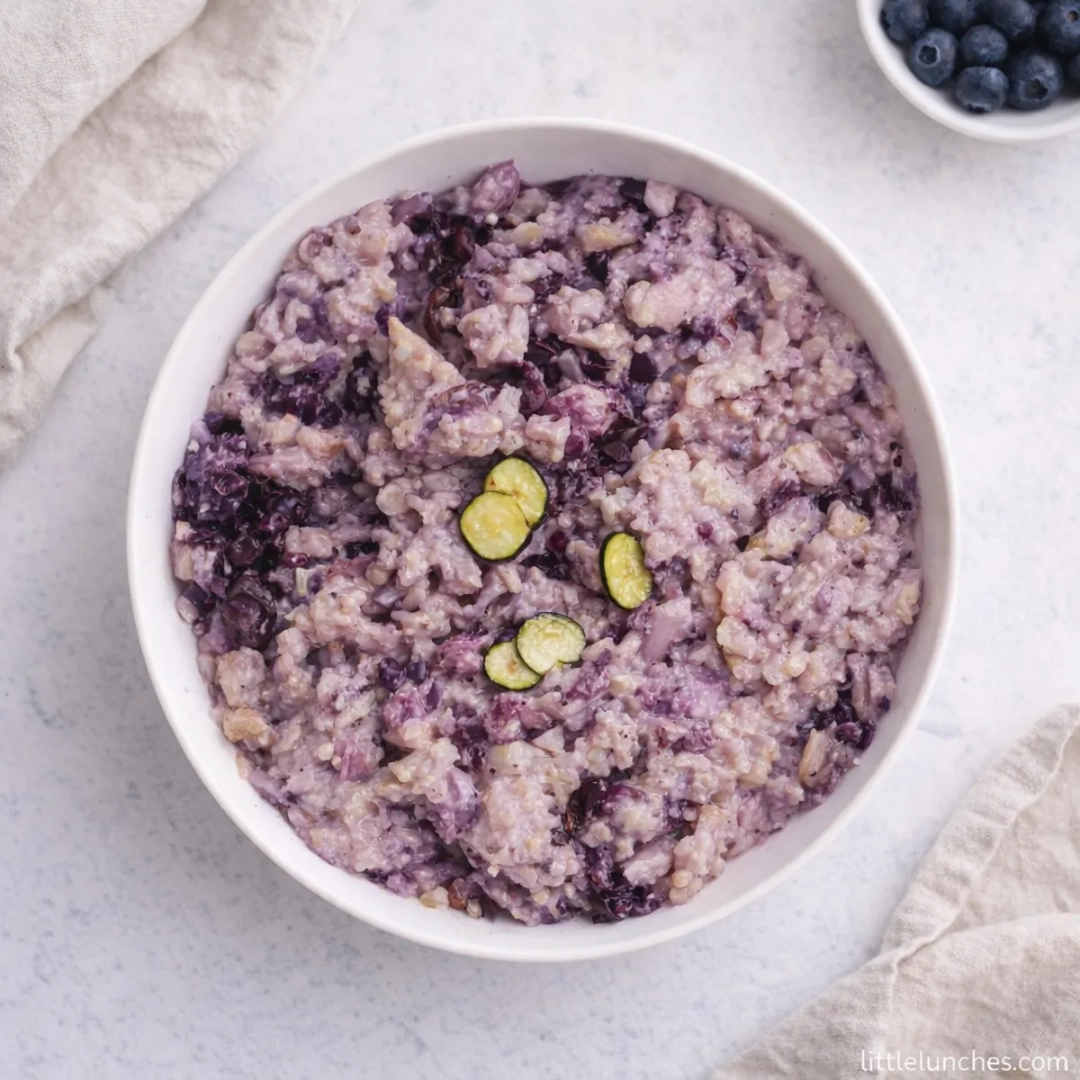 Avena de arándanos y chía