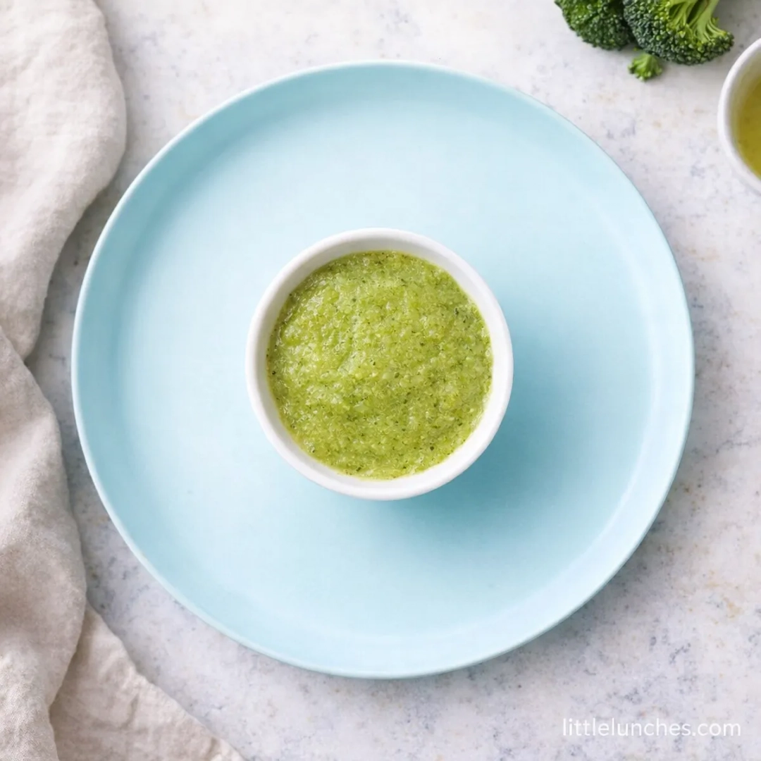 Puré de pera y brócoli
