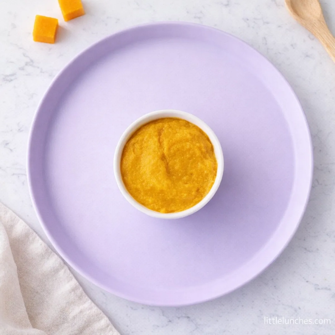 Puré de calabaza y frijoles cannellini