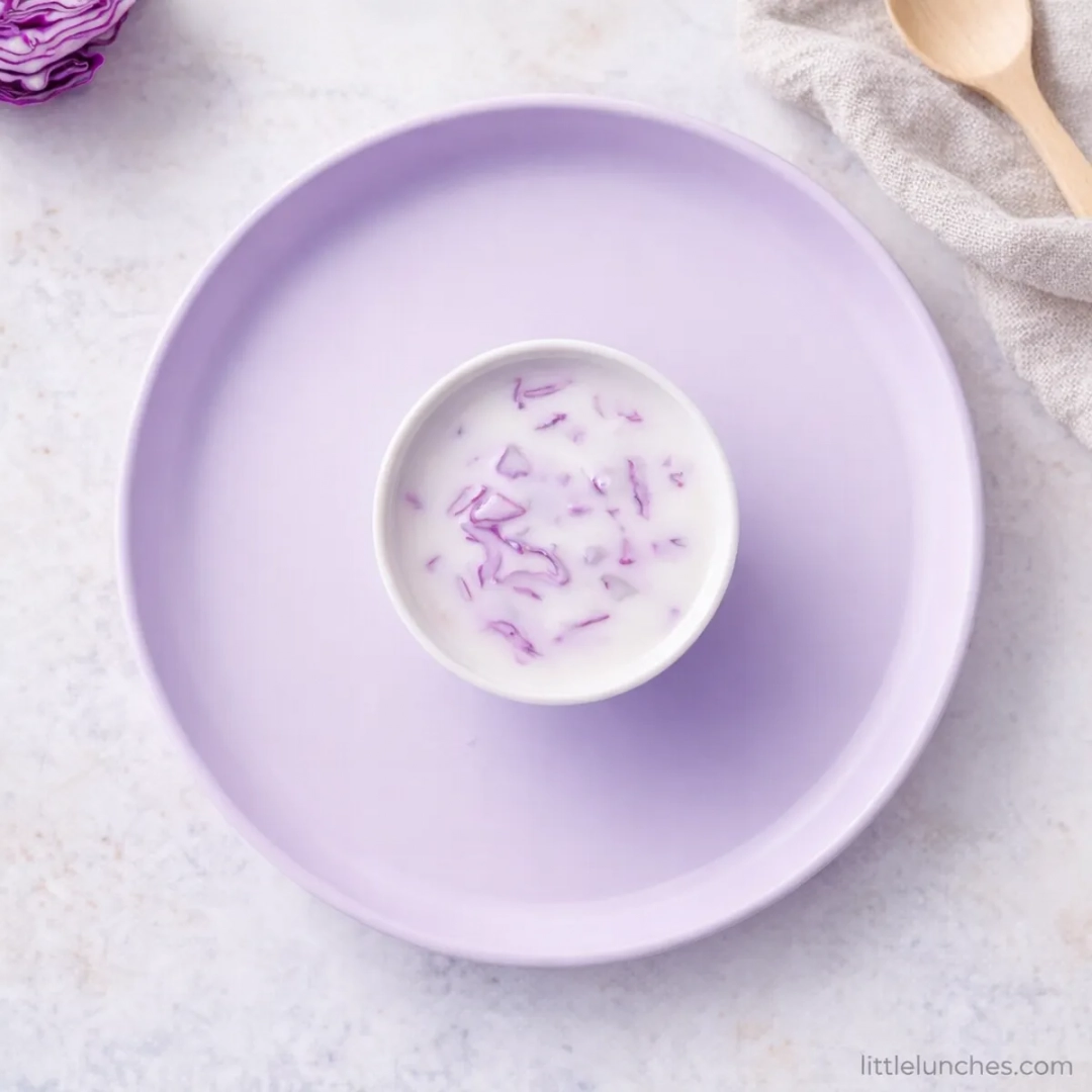Repollo morado y yogur
