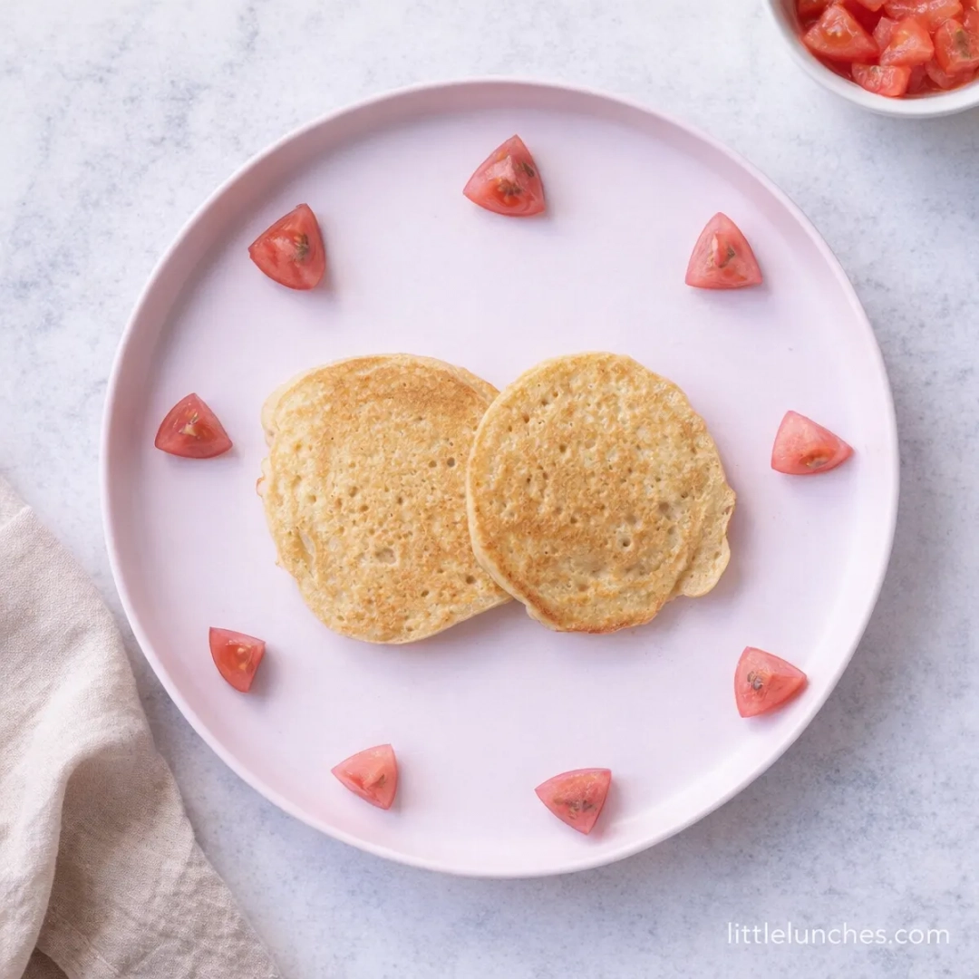 Panqueques de banano y cereza