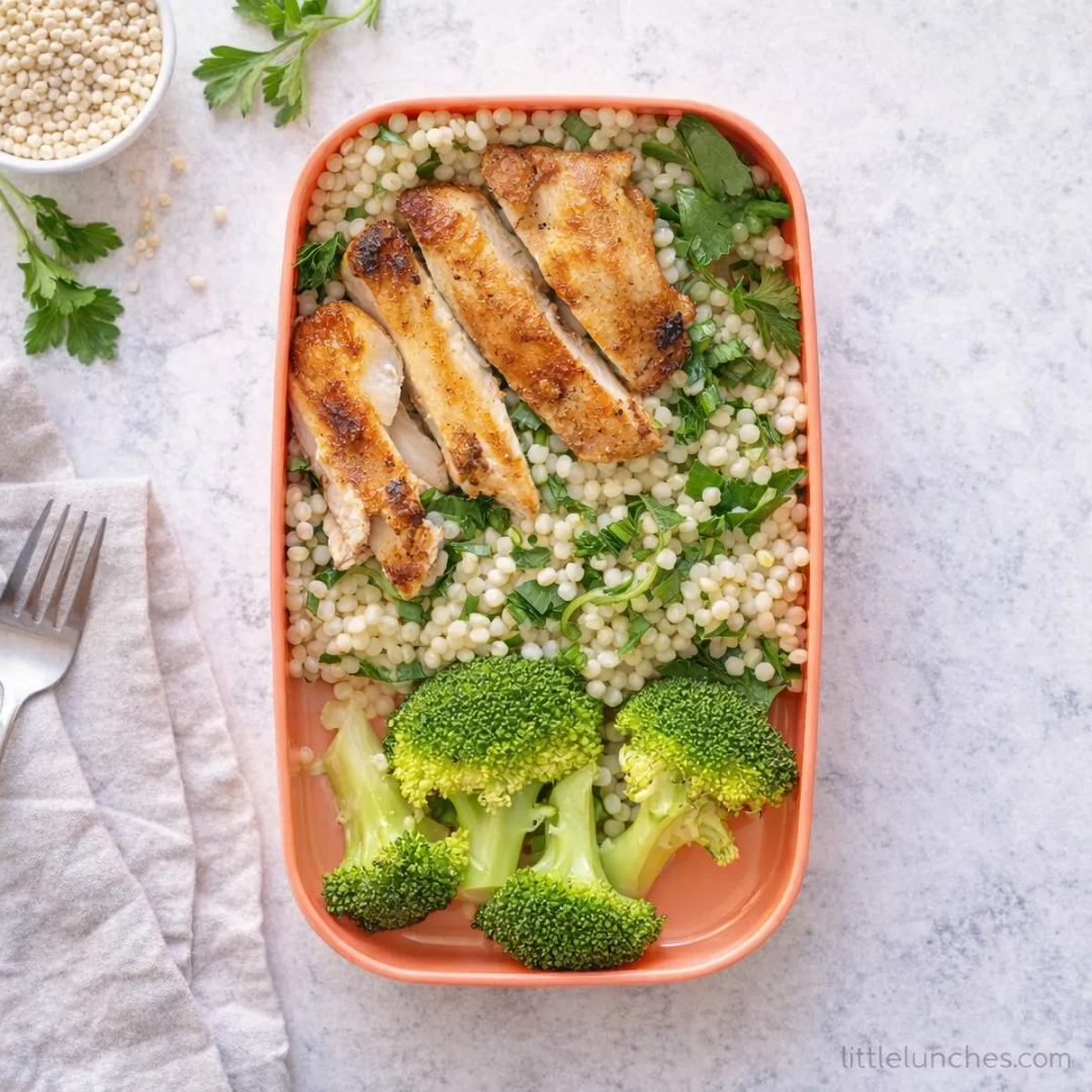 Chicken, Couscous, and Broccoli