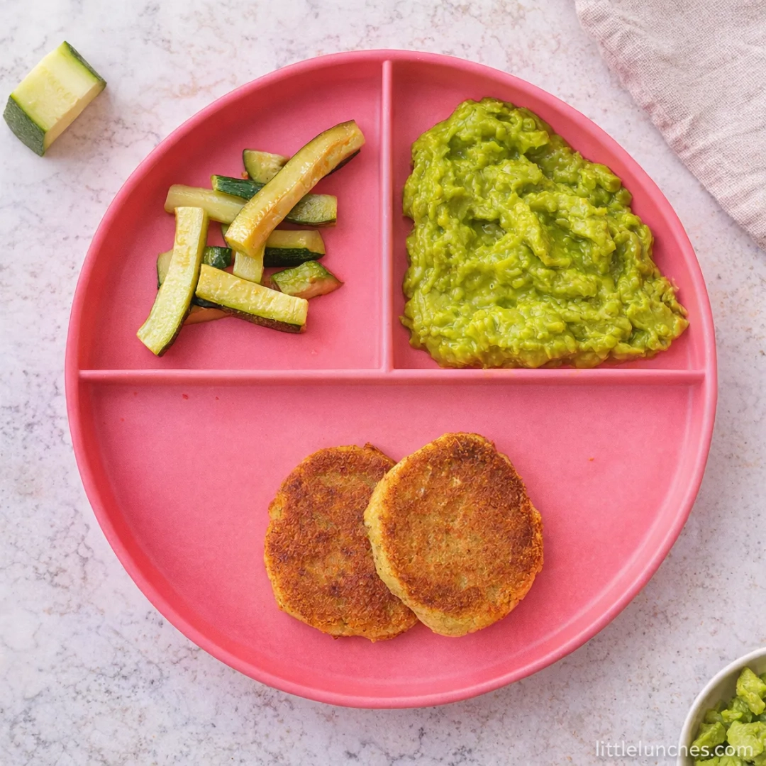 Tortitas de garbanzo con verduras