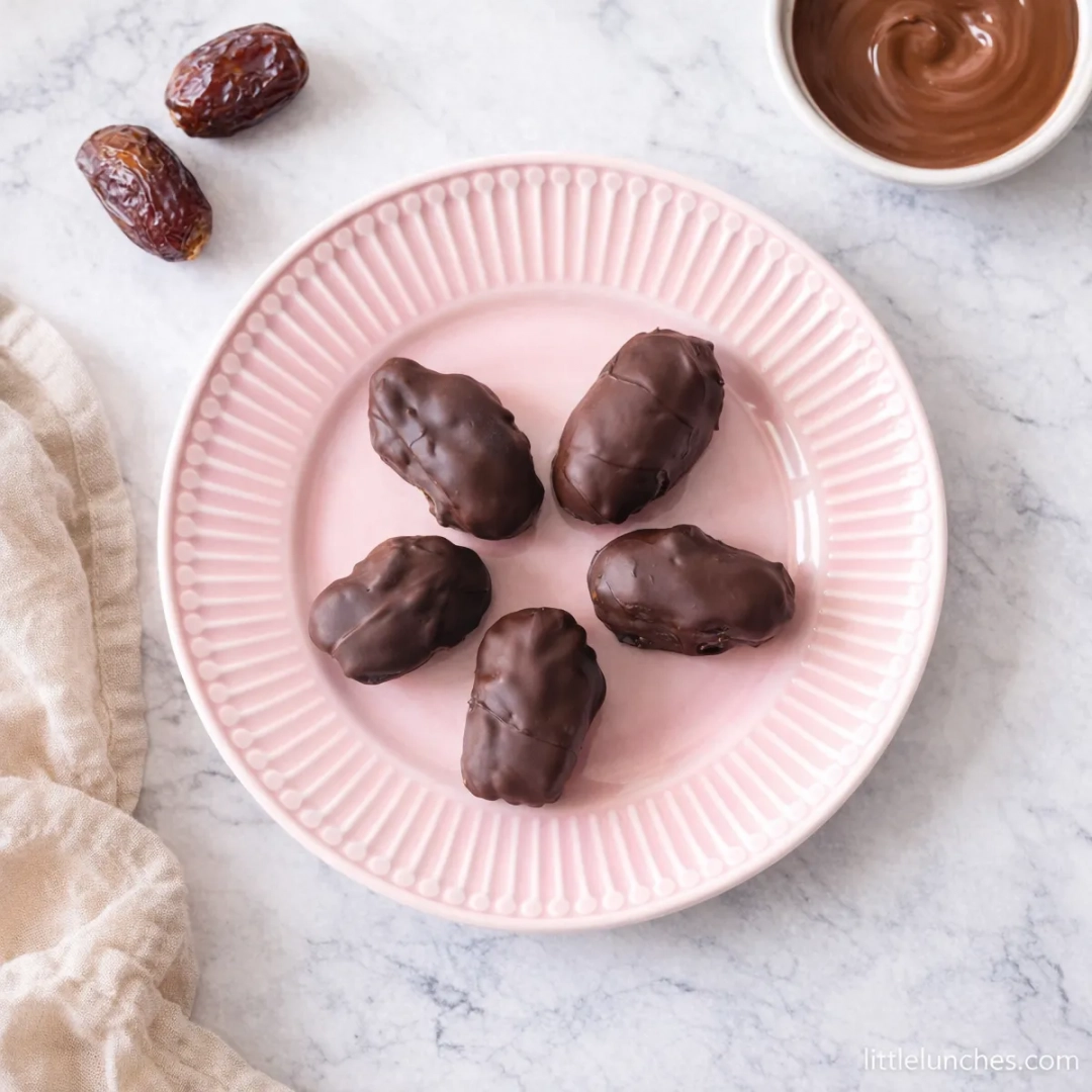 Chocolate Covered Peanut Butter Dates