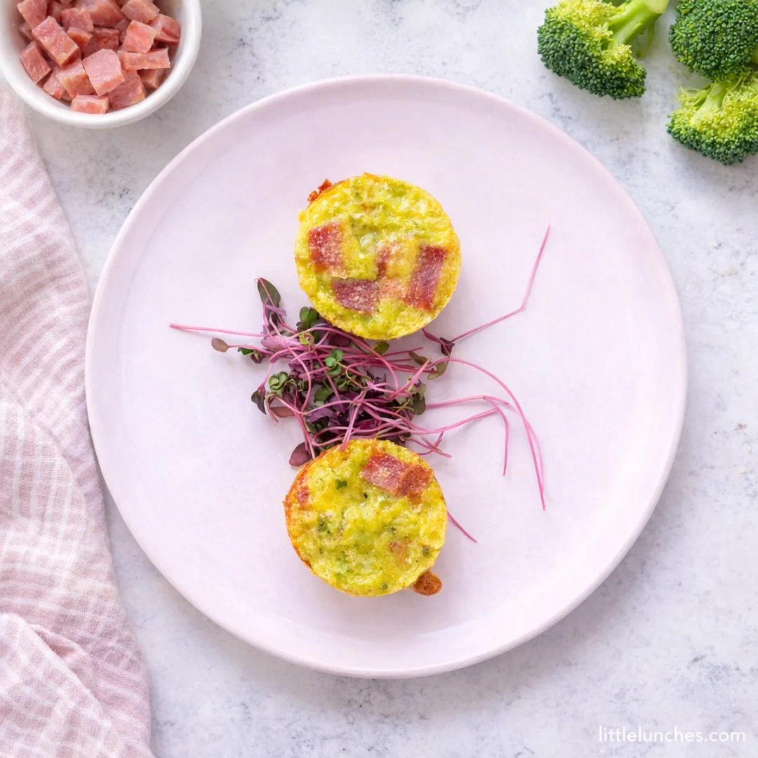 Copitas de huevo, brócoli y queso (gf)