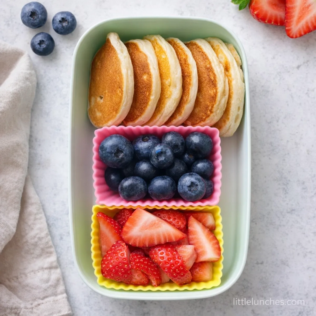 Fluffy Yogurt Pancakes and Fruit