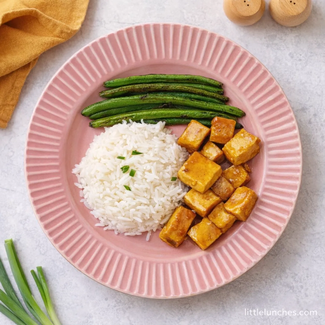 Tofu glaseado en miel