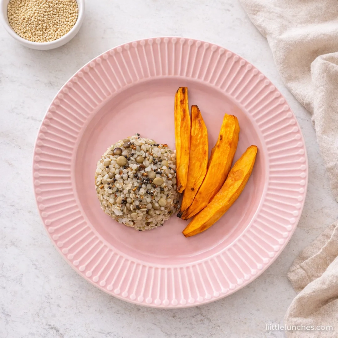 Lentejas, quinoa, y vegetales