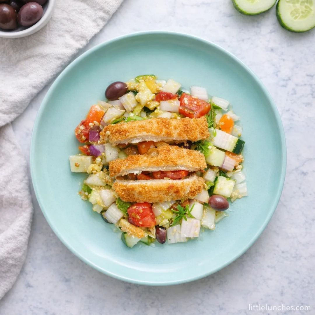 Ensalada de pollo mediterránea