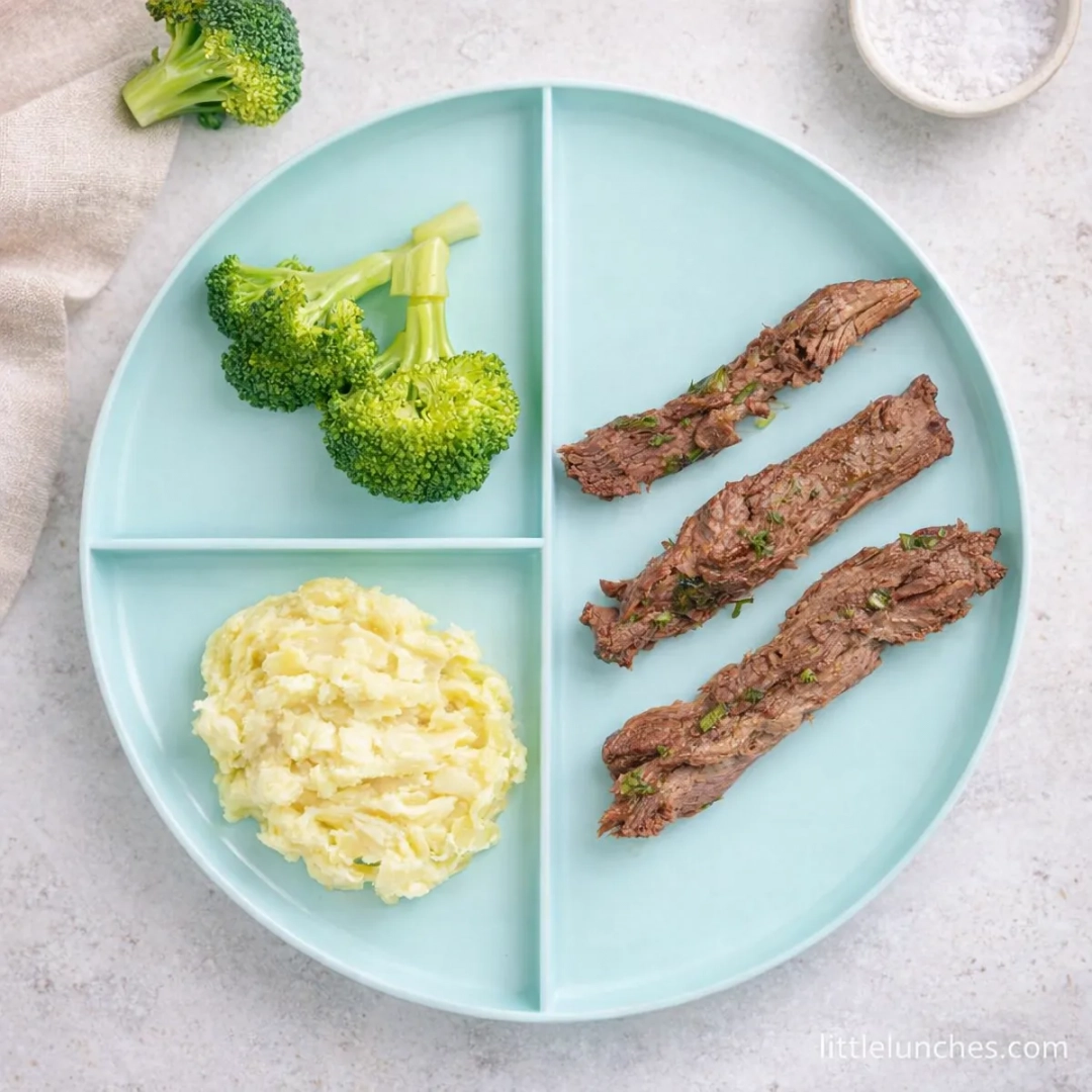 Carne braseada y verduras