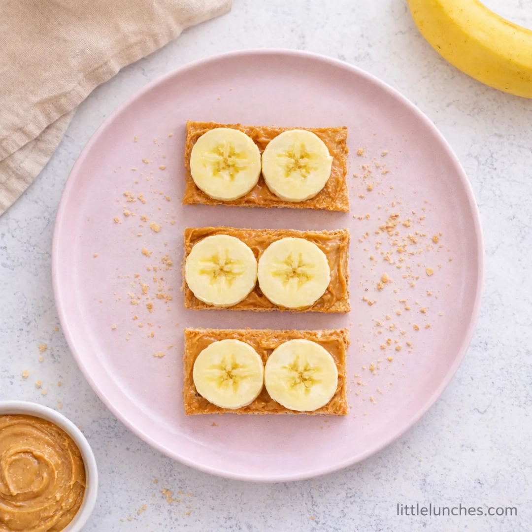 Tostada de mantequilla de maní y banano (gf)