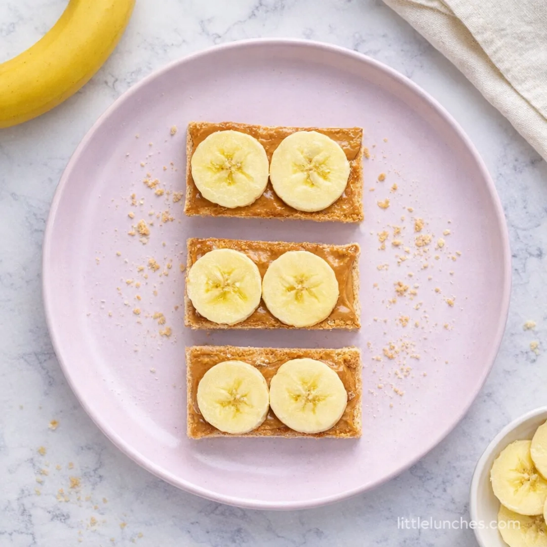 Tostada de mantequilla de maní y banano