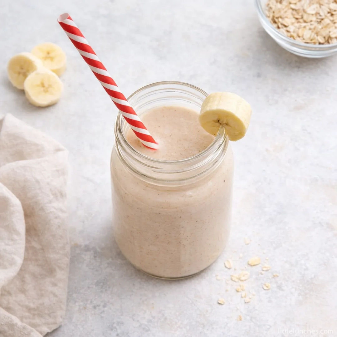 Smoothie de mantequilla de maní y banano