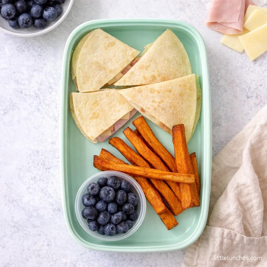 Quesadilla with Sweet Potato Fries