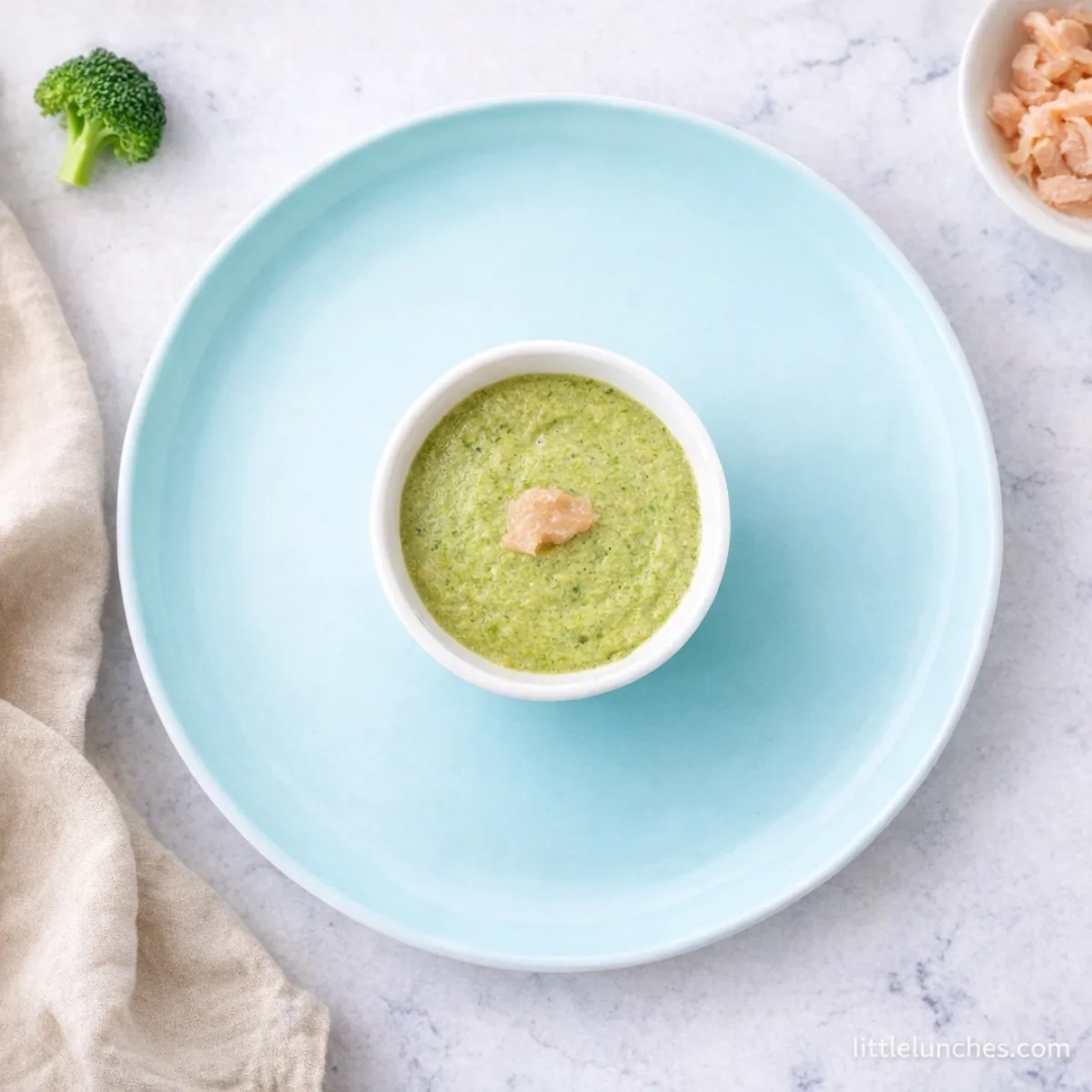 Salmon and Broccoli Purée