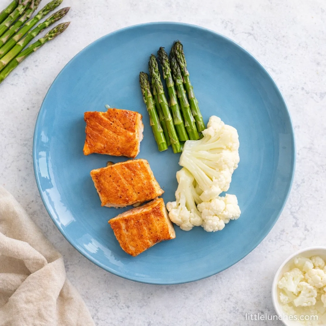 Salmon y vegetales