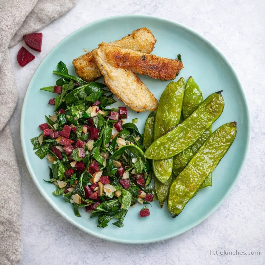 Salmon Patties with Garden Salad and Veggies