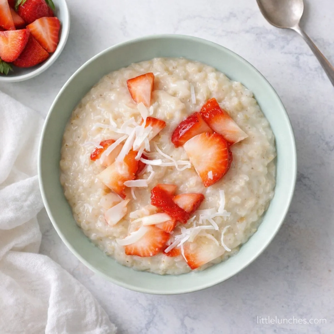 Avena de fresa y coco